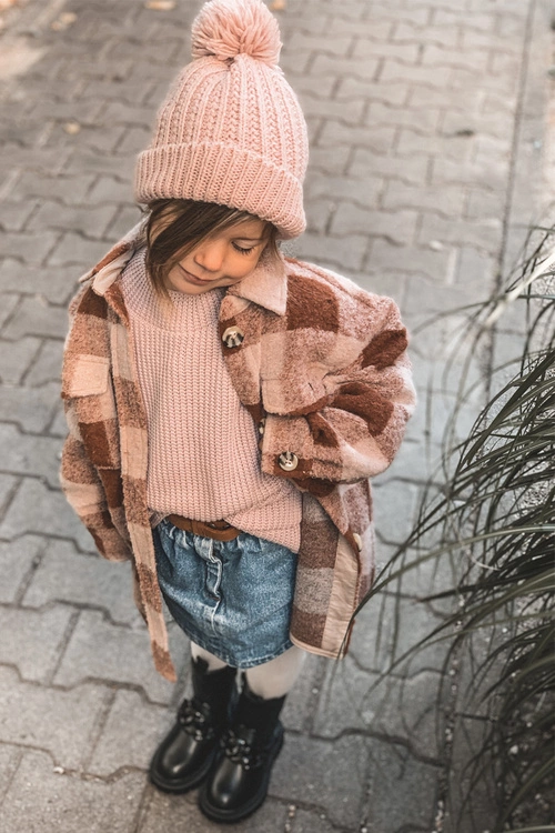 Dziecięce Botki Ocieplane Łańcuch Czarne Hinea