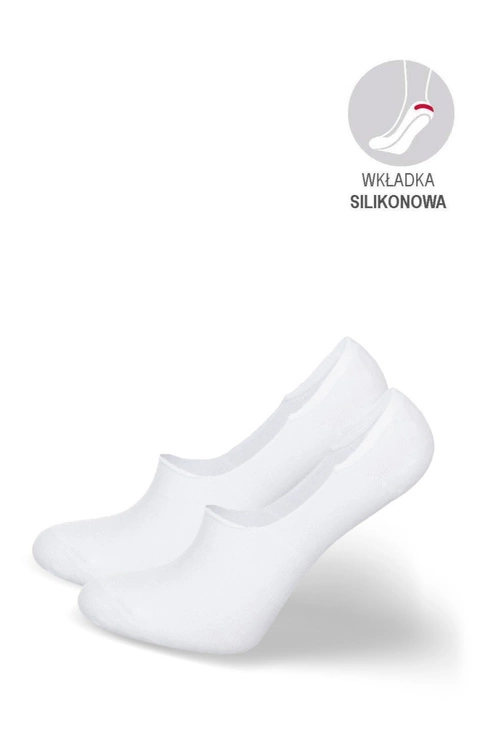Damskie Skarpetki Microstopki Bambusowe Białe