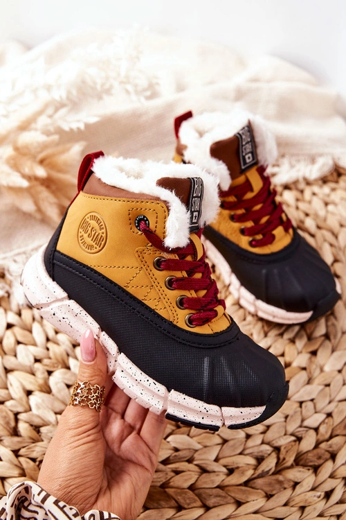 Dziecięce Ocieplane Botki Big Star II374072 Camel