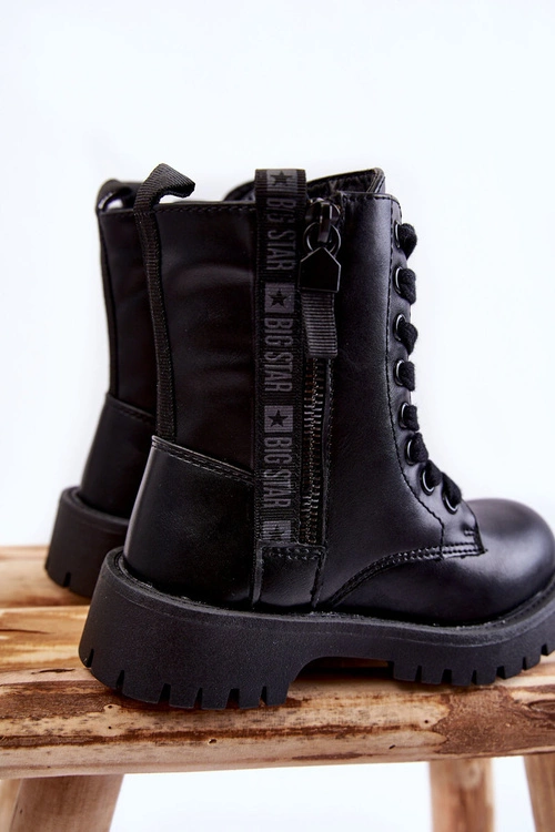 Dziecięce Botki Na Suwak Big Star KK374136 Czarne