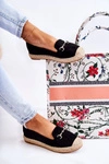 Klasyczne Wsuwane Damskie Espadryle Czarne Oresa