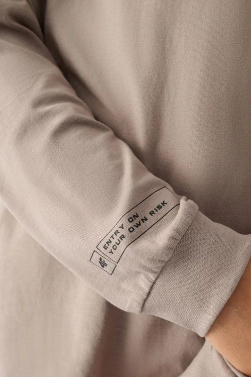 Koszulka Z Długim Rękawem Dla Chłopca Z Nadrukiem Regular 4F 4FJWAW24TLONM294-26S Szara