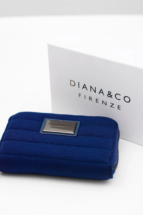 Mały Granatowy Damski Portfel DIANA&CO