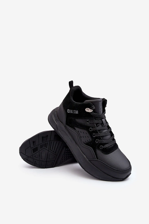 Ocieplane Buty Sportowe Męskie Czarne Big Star MM174161