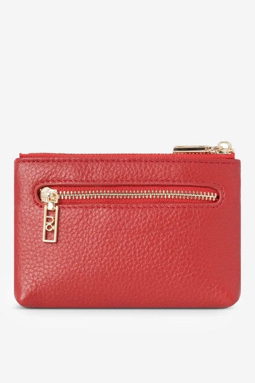 Skórzany Portfel Damski Nobo NPUR-LR0150-C005 Czerwony