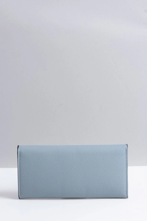 Stylowy Duży Niebieski Portfel Damski