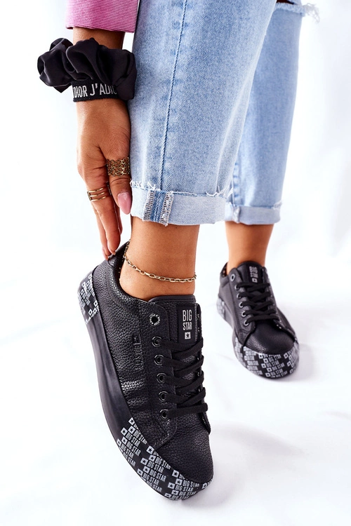 Damskie Trampki Na Platformie BIG STAR II274183 Czarne