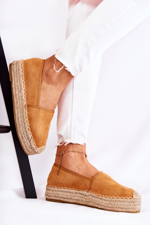 Damskie Espadryle Na Platformie Camel Marise