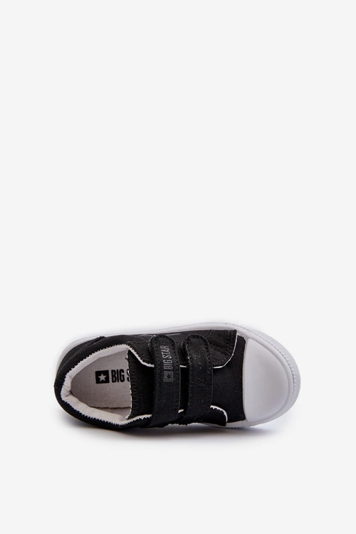 Dziecięce Trampki Na Rzepy Big Star NN374111 Czarne