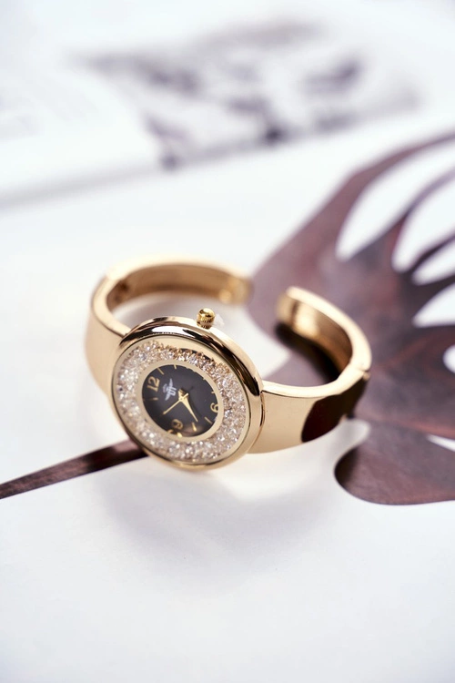 Damski Zegarek Michael John Złoto Czarny Turana