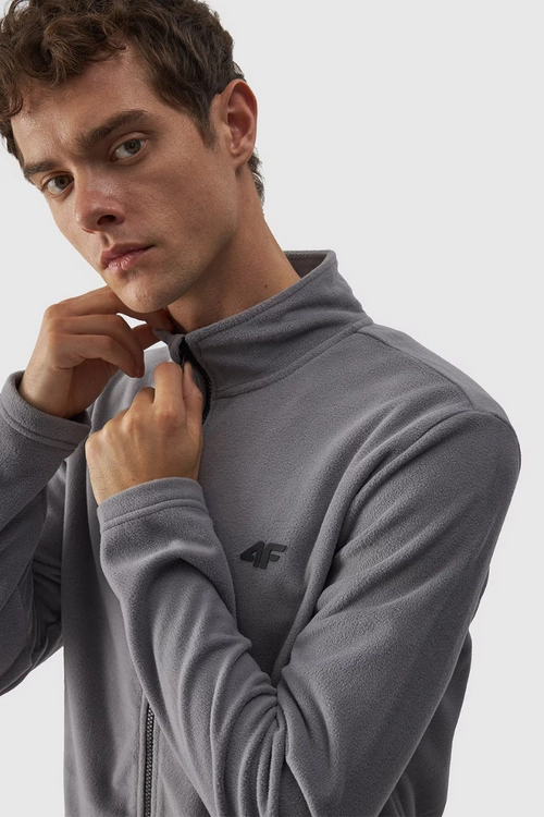 Polar Męski Regular Ze Stójką 4F 4FWMM00TFLEM289-25S Szary