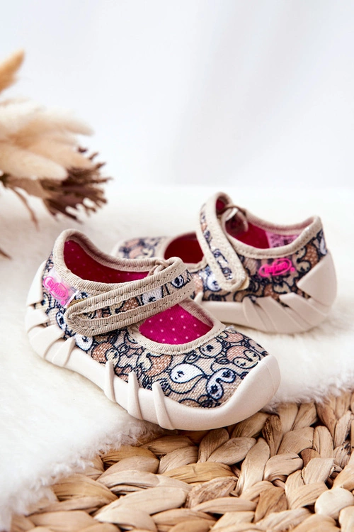 Papcie Baleriny Befado Sarenki 109P240 Beżowe