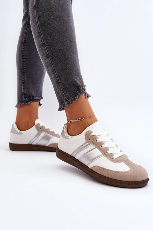 Damskie Niskie Buty Sportowe Sneakersy Białe Cafala