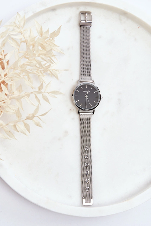 Damski Zegarek Na Bransolecie Ernest E97280 Srebrny