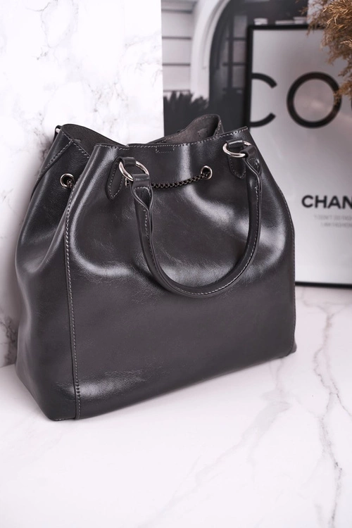 Elegancka Damska Torba z Kosmetyczką MONNARI BAG5810-019 Szara