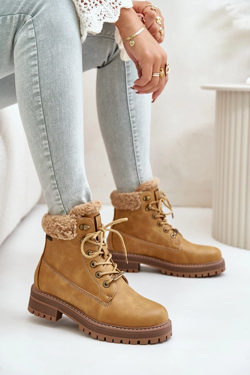 Ocieplane Trapery Damskie Big Star OO274A285 Camel