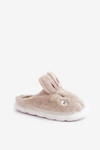 Futrzane Kapcie Z Motywem Króliczka Beżowe Natasha