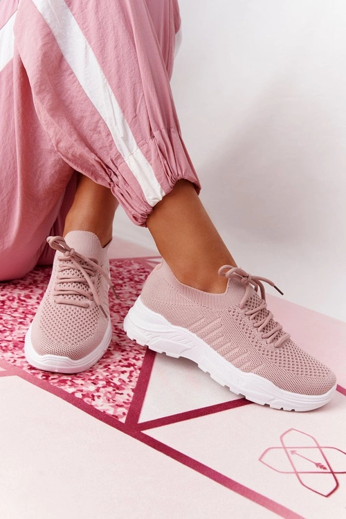 Damskie Sportowe Buty Sneakersy Różowe Ruler