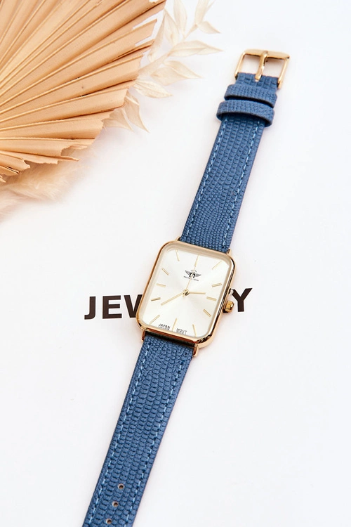 Damski Modny Zegarek Michael John Niebieski