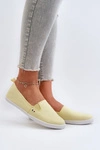 Tenisówki Trampki Slip-On Damskie Żółte Adrancia