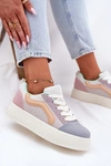 Sneakersy Damskie Na Platformie Multikolor Tellnira