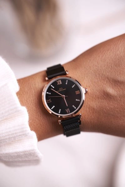 Klasyczny Damski Zegarek Giorgio&Dario Czarno Złoty Daniela