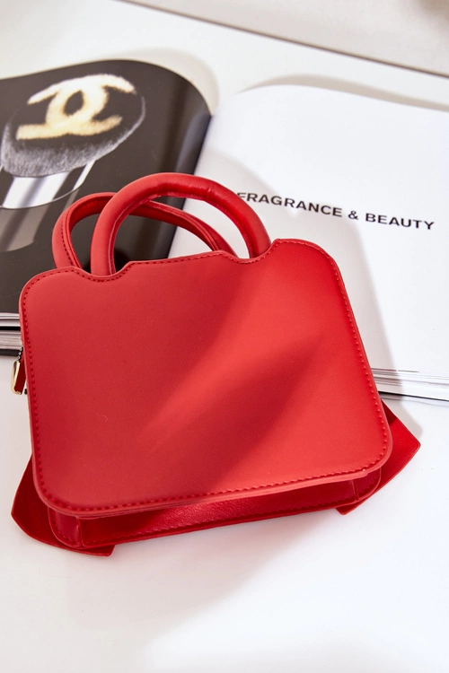 Mała Torebka Z Kokardą Czerwona Nesehe