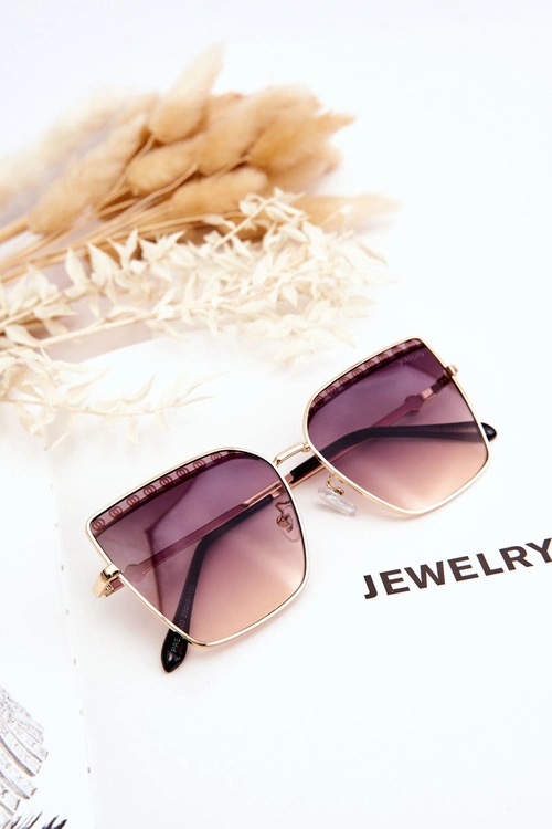 Duże Okulary Przeciwsłoneczne Prius V303 Gradient Czarno-Różowy