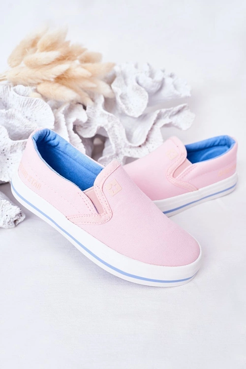 Dziecięce Wsuwane Tenisówki Slip-On Big Star HH374009 Różowe
