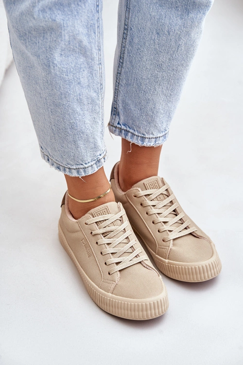 Ocieplane Trampki Damskie Big Star OO274A461 Beżowe