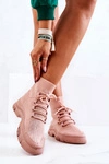 Buty Sportowe Skarpetkowe Różowe Kimberly