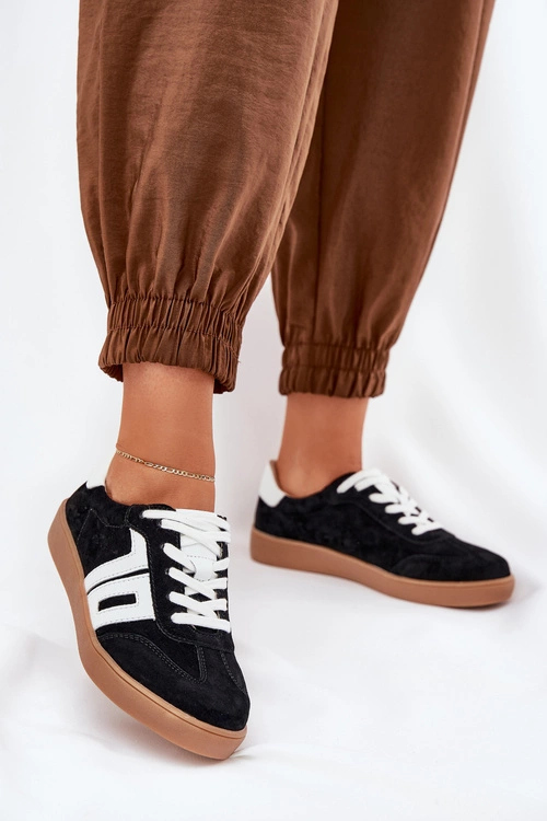 Sneakersy Buty Sportowe Zamszowe Vinceza 79517 Czarne