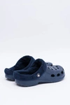Damskie Klapki Ocieplane Granatowe Kroksy EVA