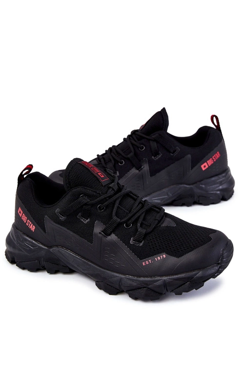 Męskie Buty Sportowe Memory Foam Big Star KK174109 Czarne