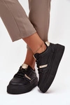 Damskie Sneakersy Na Platformie Big Star SS274360 Czarne