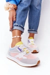 Damskie Sportowe Buty Sneakersy Różowo-Szare After Hours