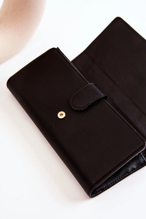 Damski Duży Portfel Skórzany NOBO M0120-C020 Czarny