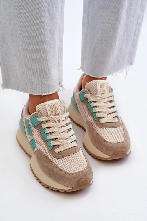 Sneakersy Damskie Big Star NN274973 Beżowe