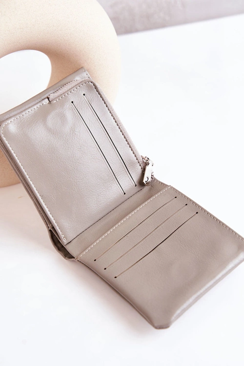 Mały Portfel Na Magnes Szary Damaris