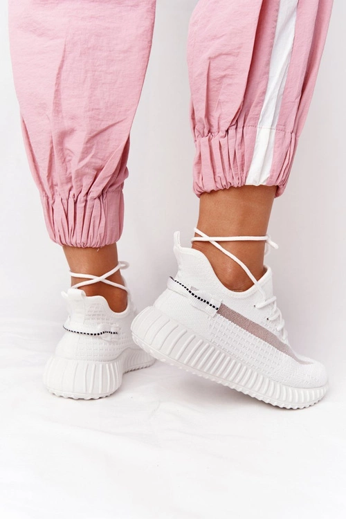 Damskie Sportowe Buty Sneakersy Białe Amazing