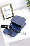 Damska Torebka Granatowa Listonoszka na Ramię