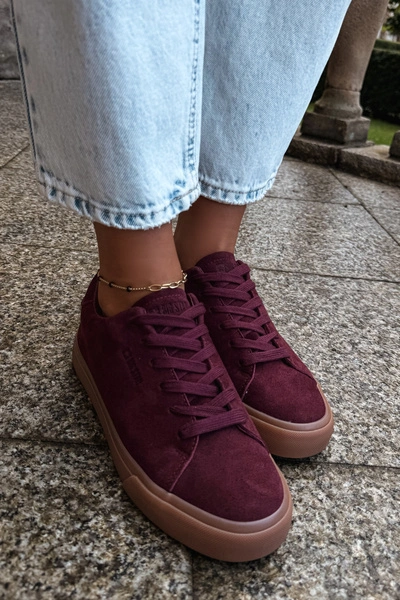 Sneakersy Damskie Big Star UU274242 Bordowe