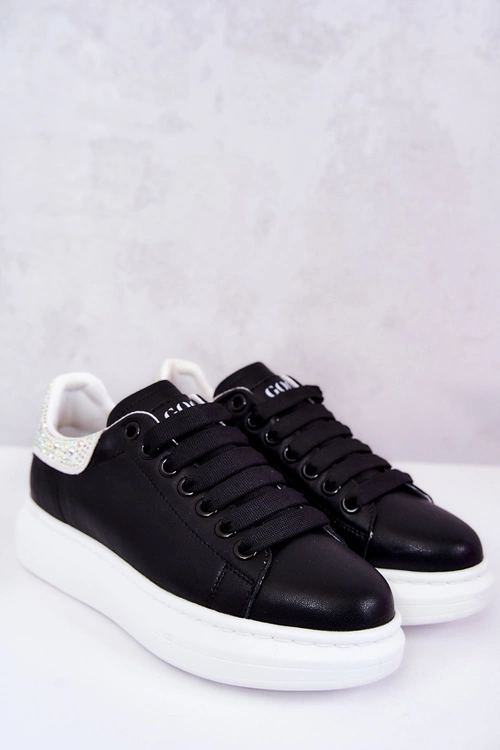 Damskie Buty Sportowe GOE JJ2N4052 Czarno-Białe