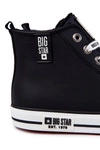 Męskie Wysokie Ocieplane Trampki Big Star KK174346Czarne