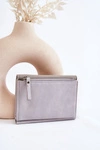 Damski Mały Portfel Na Magnes Szary Zaya