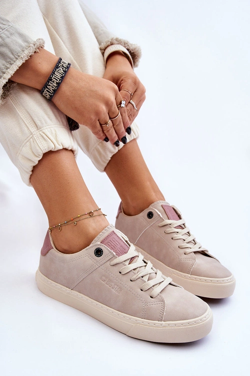 Damskie Sneakersy Big Star LL274399 Beżowe