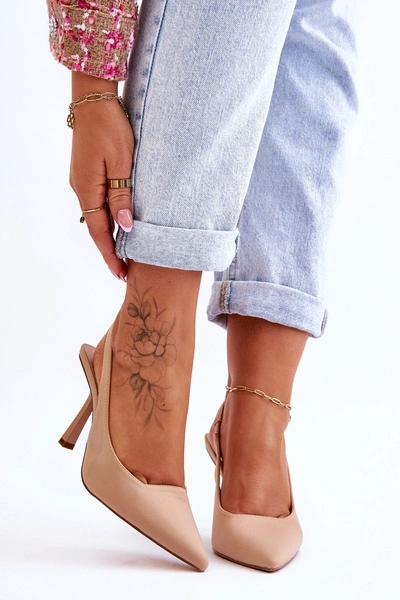 Klasyczne Szpilki W Szpic Beżowe Whitley