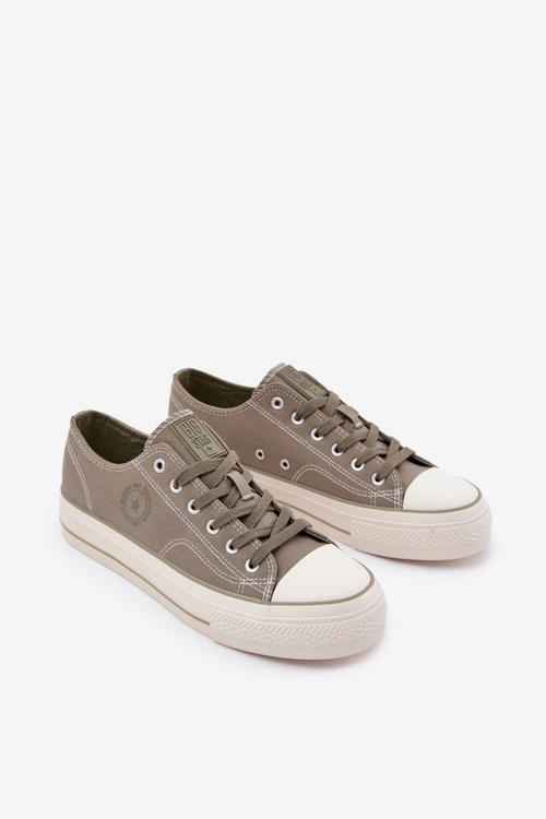 Trampki Męskie Na Platformie Big Star RR174325 Zielone