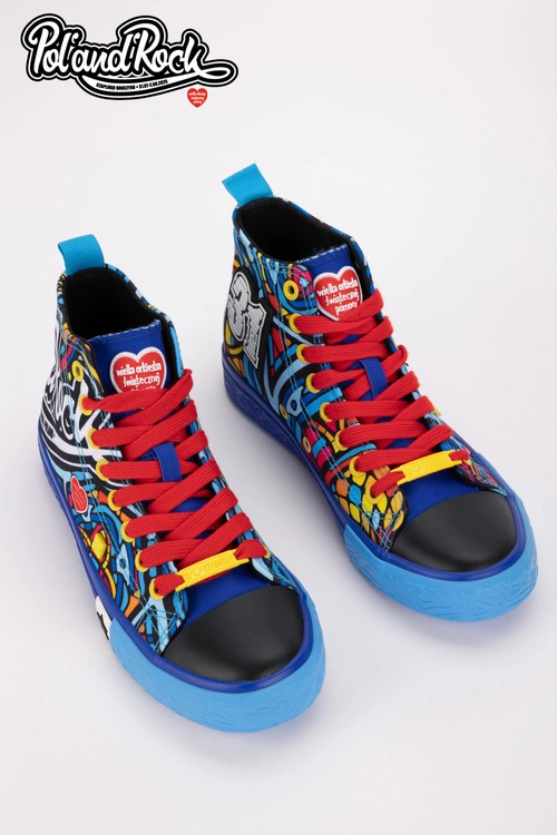 Trampki Pol'and'Rock Festival X Big Star SS174500 Niebieskie