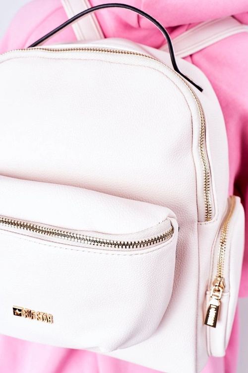 Skórzany Plecak / Nerka 2w1 Big Star HH574060 Beżowy